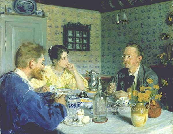 Almuerzo con Otto Benzon Peder Severin Kroyer Oil Paintings